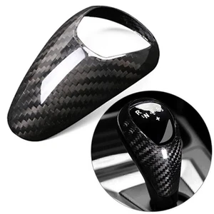Carbon Fiber Interior Car Gear Shift Knob Cover Trim Decoration For BMW M3 M5 - Picture 1 of 5