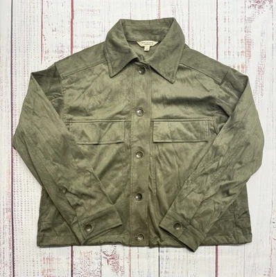 Chaqueta Max Studio London de gamuza para mujer talla XS con dos bolsillos Foto 1 de 4