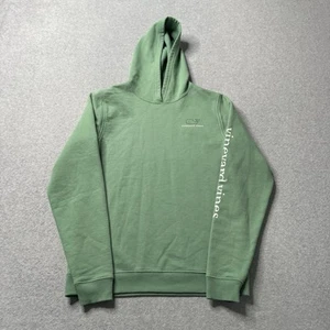 Vineyard Vines Sweatshirt Boys XL 16 Green Fleece Whale Hoodie Preppy Youth - Picture 1 of 7