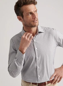 Camisa deportiva Peter Millar Crown artesanal de algodón acabado flexible a cuadros XXL NUEVA CON ETIQUETAS $250 - Imagen 1 de 7