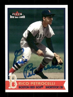 2001 Fleer Red Sox 100th #8 Rico Petrocelli signed auto autograph  tough MZ BXCP - Image 1 of 2
