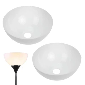 Stehlampenschirme 2 Stück Kunststoff weiß Lampenschirme für Stehlampen Tischlampe - Bild 1 von 7