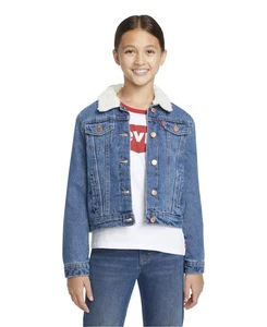 LEVI'S Big Girls Sherpa Trucker Jacket - CM - 8-10 years - Picture 1 of 6
