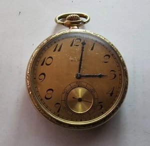 1914 Elgin National Grade 315 Model 3 12s 15j 10K Gold Filled Pocket Watch Works - Picture 1 of 13