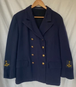 VTG..SWEDEN..ROYAL ARMY..PEA COAT / JACKET..3 CROWN BUTTONS..MEN MED - Picture 1 of 6