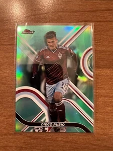 2022 Topps Finest MLS Soccer DIEGO RUBIO Aqua Refractor 19/75 Colorado - Picture 1 of 2