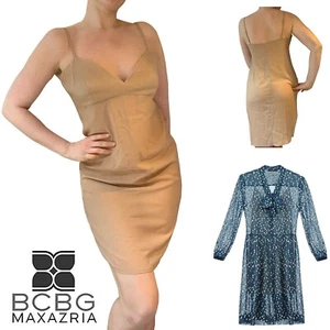 New BCBG Stacy S Beige Inner Slip Sheer Mini Short Under Dress Chemise Nude XS 4 - Bild 1 von 15