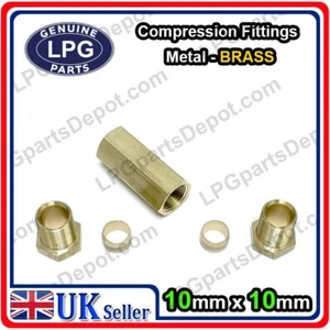 Tubo de cobre de 10 mm RECTO conector de compresión montaje ensamblador con tuercas n OLIVA - Imagen 1 de 3