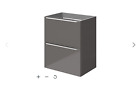 B&Q goodhome Imandra Warm Grey Basin cabinet W500 H600 D360mm