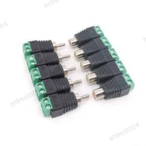 Audio Video RCA Male Plug RCA Female Jack Screw Terminal Connector Block AV - Picture 1 of 10