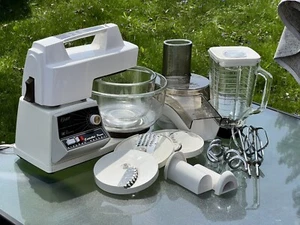 Vintage Oster Regency Controlled Power Kitchen Center Mixer Set - Picture 1 of 24