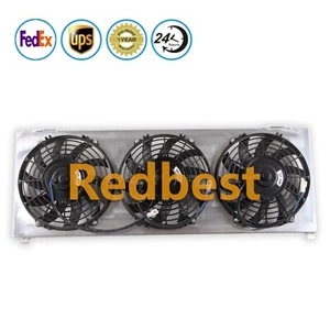 Cubierta de aluminio + ventilador de 9" para radiador Jeep Cherokee XJ Comanche/Wagoneer 1984-2001 - Imagen 1 de 11