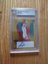 2023 Leaf Vivid Trentyn Flowers YELLOW CLEAR AUTO Pre Production Proof 1/1 LOUIS