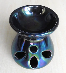 Aromatherapy Ceramic Burner - Wax Melt Burner - Tea Light - Mystic Blue - Picture 1 of 2