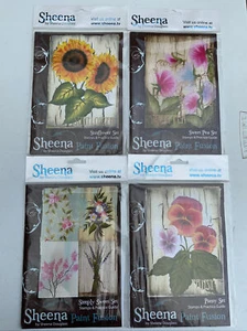 Sheena Douglass Paint Fusion: Stamps And Practice Guide Lot Of 4! Brand New! - Picture 1 of 2