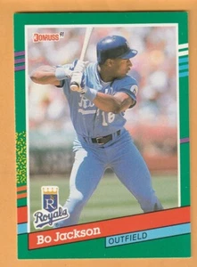 Bo Jackson Kansas City Royals 1991 Donruss #632 Auburn Tigers 13E - Picture 1 of 2
