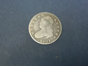 1821 Capped Bust Silver Quarter Dollar/25 Cents ~Rare Date~ (216,851 Minted)~F - Picture 1 of 2