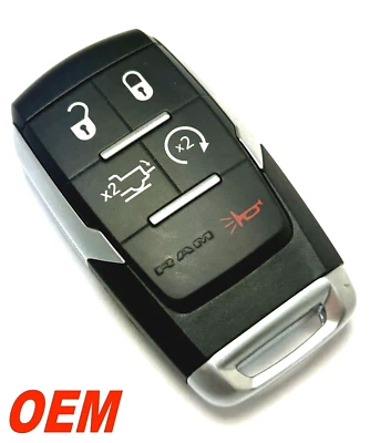 OEM 2019-2024 5 BTN RAM LIMITED 2500 3500 ARRANQUE REMOTO LLAVERO INTELIGENTE 68575431 Foto 1 de 4