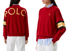 POLO RALPH LAUREN Iconic Sweatshirt Sweater Jumper Pullover Pulli Rare Bnwt XXS