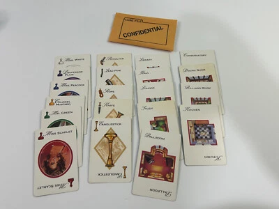 Clue Board Game Replacement Cards 1997 - Image 1 of 4
