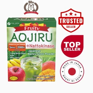 FINE JAPAN Japanese Green plus nattokinase with fruits young barley 30sticks - Picture 1 of 4