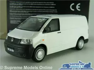 VOLKSWAGEN VW T5 MODEL VAN WHITE 1:43 SCALE SUITABLE FOR CODE 3 CARARAMA K8 - Picture 1 of 4