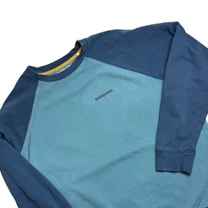 Patagonia Herren P-6 Logo Organic Crew Sweatshirt in Teal/Navy Größe Large - Bild 1 von 10
