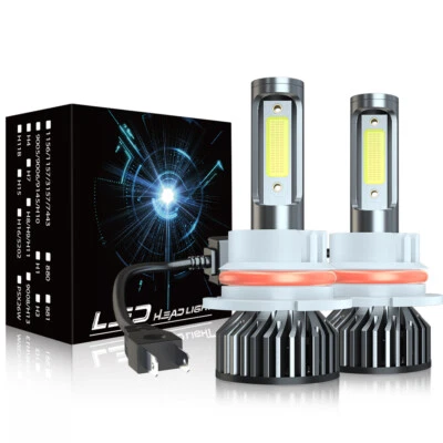 Para Infiniti I30 1996-1999 2 piezas 9007 9004 6000K Bombillas LED haz alto-bajo Foto 1 de 4