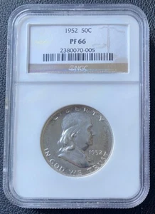 1952 Franklin Half Dollar 50c Proof NGC PF 66 - Picture 1 of 4