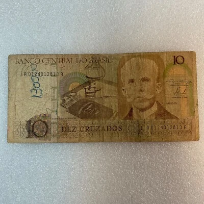 10 Dez Cruzados Rui Barbosa Brazil Circulated CollectibleCurrencyAndCoin - Image 1 of 4