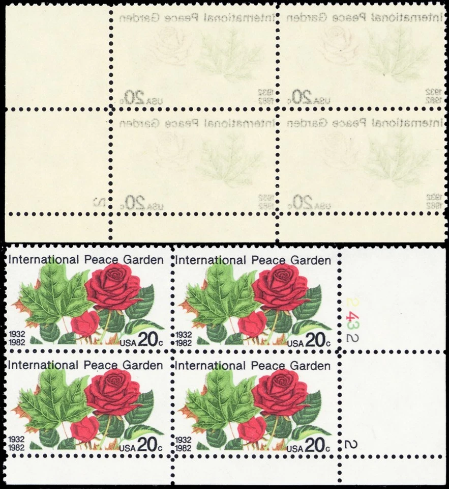 2014, Reverse Printing Under Gum ERROR Plate Block Mint NH - Stuart Katz - Image 1 of 1