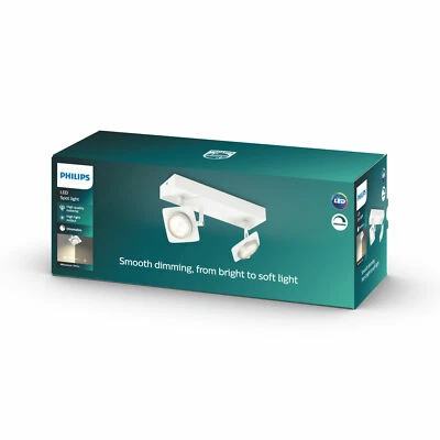 Philips Millennium Bar 2 Spots Light in White - Image 1 of 4