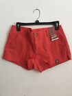 Arizona Jeans Red Trouser Casual Chin Shorts Stretch Size 9 5hmbx-101-4 