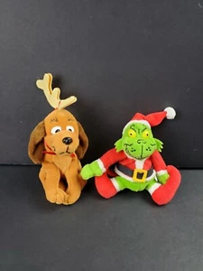 Grinch Max Hershey TIC TOC Dr. Seuss 2er Set Plüschtier Vintage Reißverschluss zieht - Bild 1 von 8