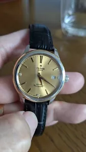 Tudor Style 12503 Automatic Men's Watch, 39mm, gold/steel/diamonds,quick sale - Picture 1 of 7
