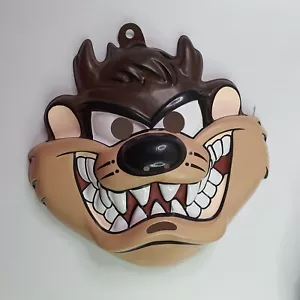 Vintage 1990s Looney Tunes Taz Face Mask Plastic 1998 Tasmanian Devil - Picture 1 of 7