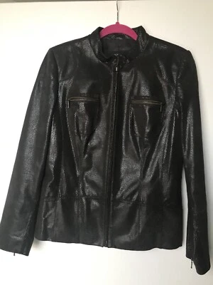 Женская кожаная куртка ALFANI размер M - Изображение 1 из 4