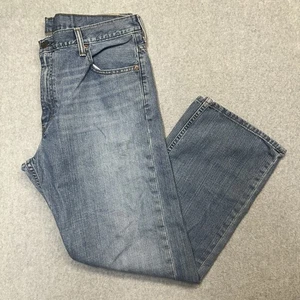 Vintage Levis 569 Jeans Herren 36x32 Blau Dark Wash Baumwolle Loose Straight Denim - Bild 1 von 8