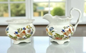 Aynsley Cottage Garden Mini Creamer & Sugar Bowl Set - Picture 1 of 21