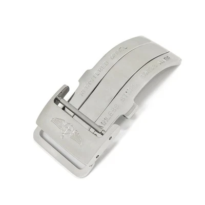 Breitling Watch Parts Stainless Steel Silver Genuine Stainless Steel D Buckle - image 1 of 4