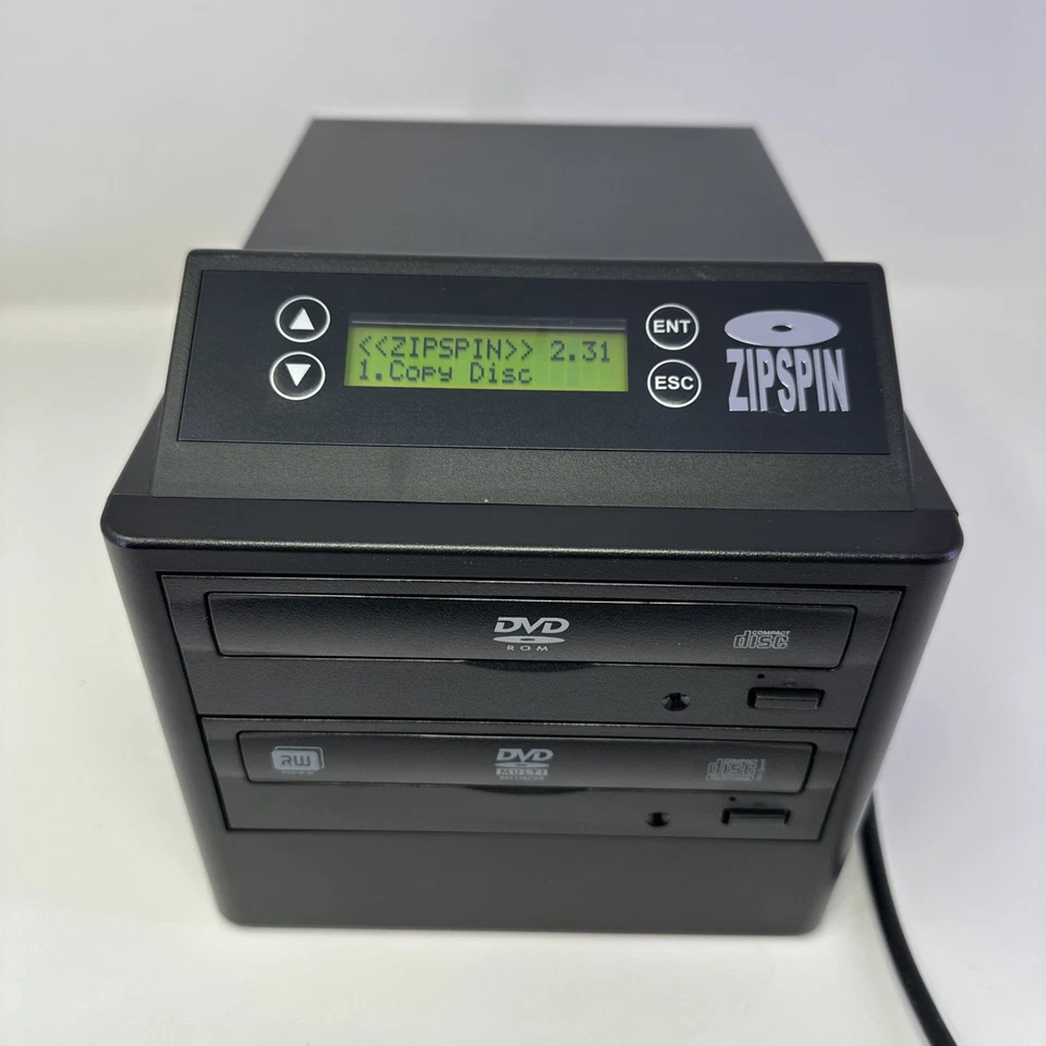 Zipspin CD/DVD Duplicator DVD Copier CD Burner  DVD-121-PRO WM-DC With Plug - Image 1 of 4