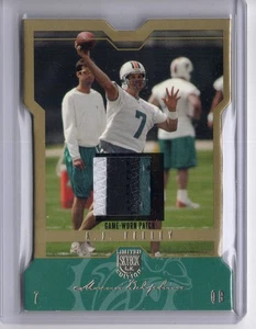 2004 SkyBox LE #29 A.J. Feeley Jersey Gold Patch #/50 - Picture 1 of 2