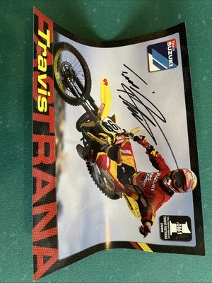 Travis Pastrana Autografiado 2000 AMA 125cc Campeón Nacional de Motocross Foto 1 de 2