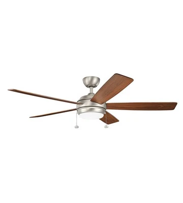 Kichler Lighting 330180NI Starkk Indoor Ceiling Fan Brushed Nickel - Image 1 of 4