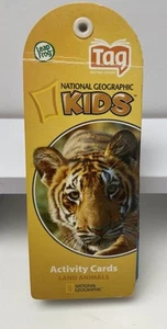 Leap Frog Tag National Geographic Kids Activity Cards Land Animals 2008 - Picture 1 of 4
