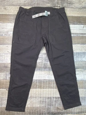 Kavu Pants Mens M Khaki Straight Fit Outdoor Canvas Belted Climbing Casual Brown - Image 1 of 4