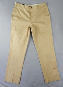 ORVIS Ultimate Khaki Chino Pants Mens 38x34 BEIGE Straight Plain Flat Front - Picture 1 of 9