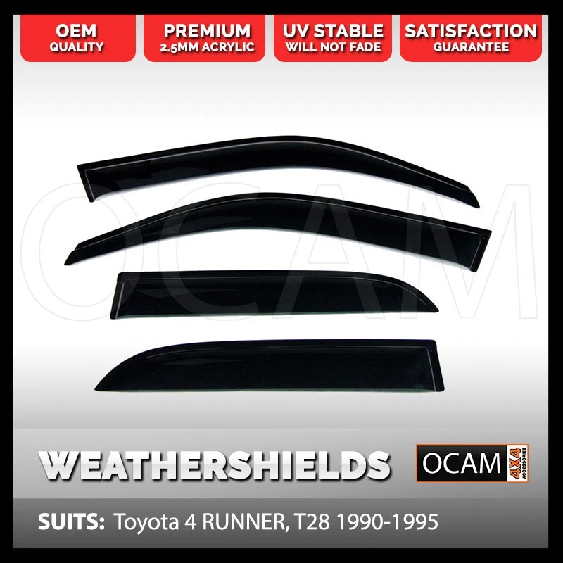 OCAM Weathershields Window Visors For Toyota 4 RUNNER Surf T28, 1990-1995 - image 1 of 3