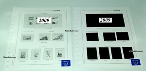 Spain Stamp Sheets 2009 Granfil Complete Supplement White or Black New - Picture 1 of 3