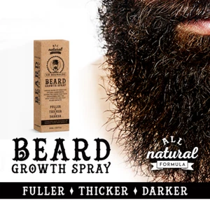 Beard Growth Hair Care Jojoba Oil, Natural Conditioning Thicker, Grower Spray UK - Picture 1 of 11